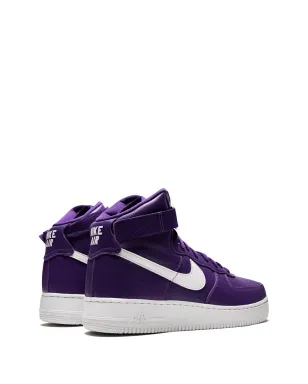 Nike エアフォース1 ハイレトロ QS パープル/ホワイト スニーカー - サムネイル3