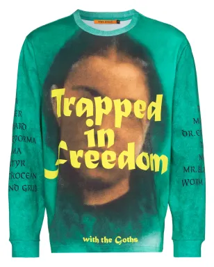 Vyner Articles Trapped printed T-shirt - Green - サムネイル1