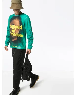 Vyner Articles Trapped printed T-shirt - Green - サムネイル2