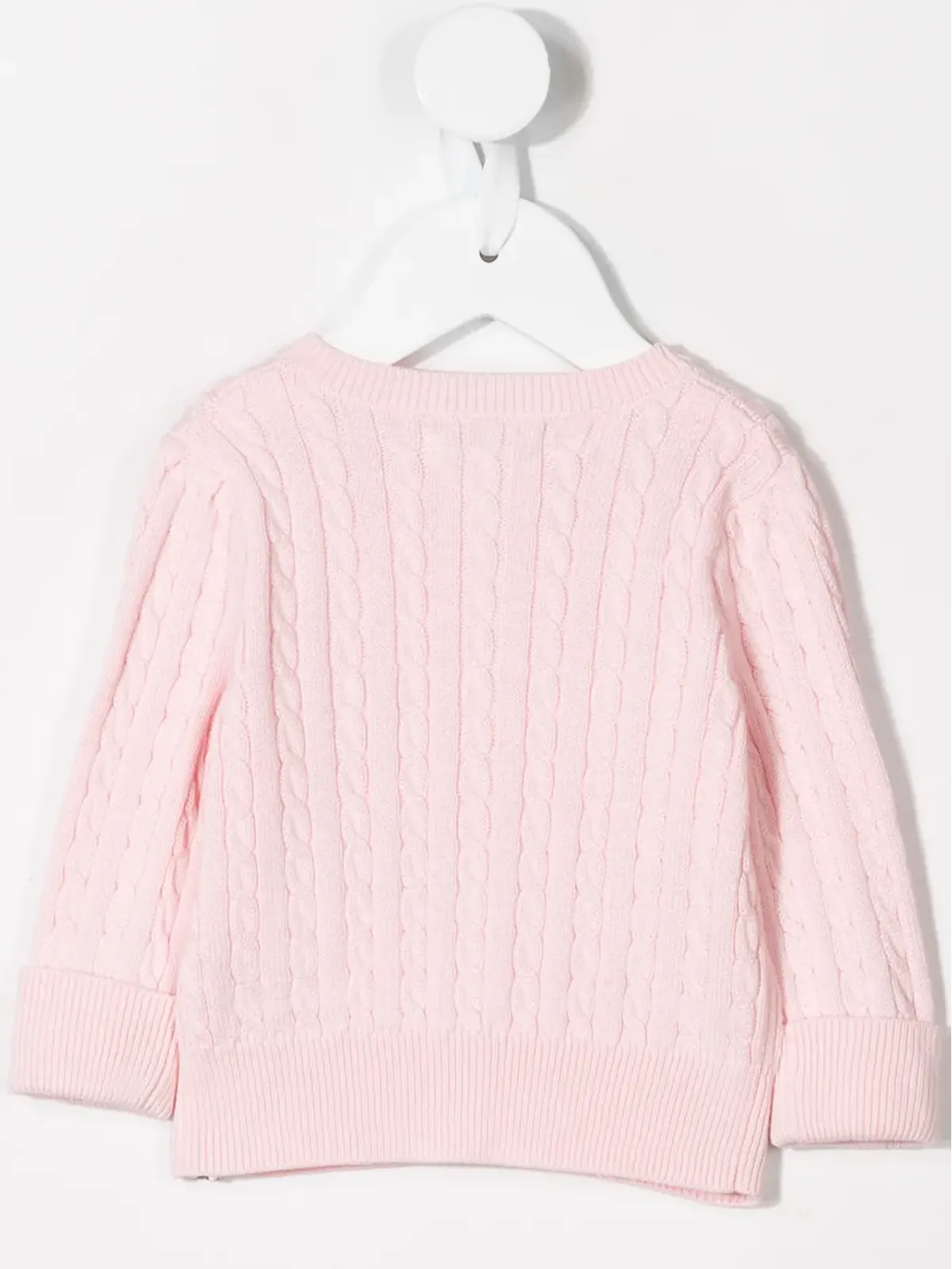 POLO RALPH LAUREN KIDS ロゴ刺繍カーディガン - ピンク - 画像2