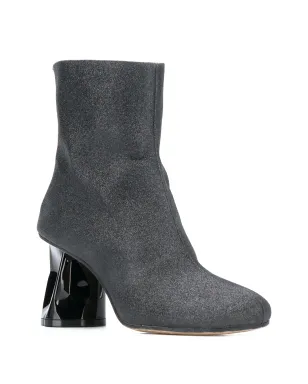 Maison Margiela クラッシュヒール アンクルブーツ - ブラック - サムネイル2