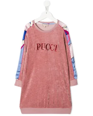PUCCI Junior ロゴ入りセータードレス - サムネイル1