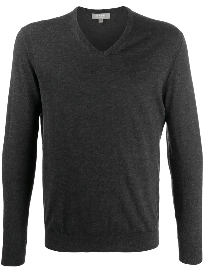 N.Peal N.Peal The Conduit fine-knit jumper - Greyの商品画像