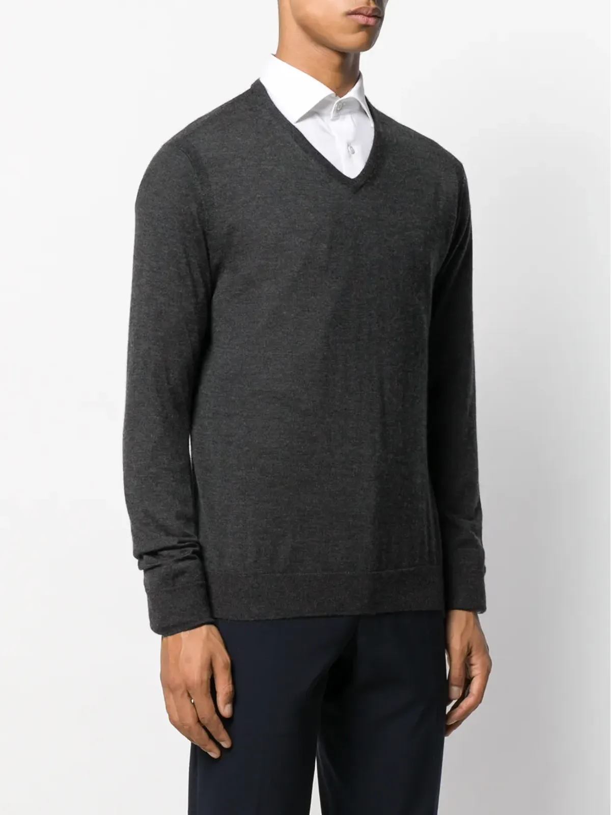 N.Peal The Conduit fine-knit jumper - Grey - 画像3
