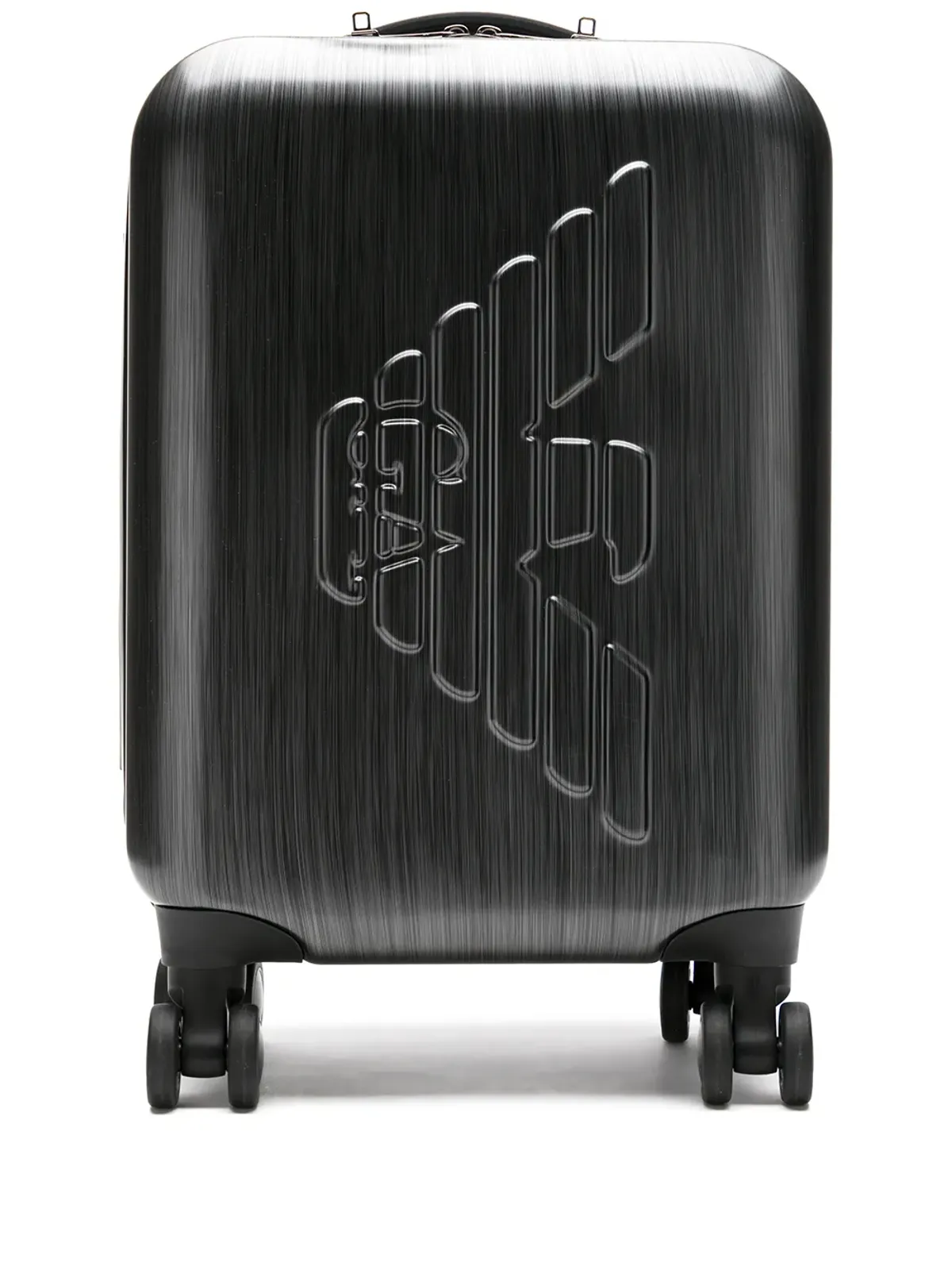Emporio Armani エンボスロゴ トローリーバッグ ブラック - 画像1