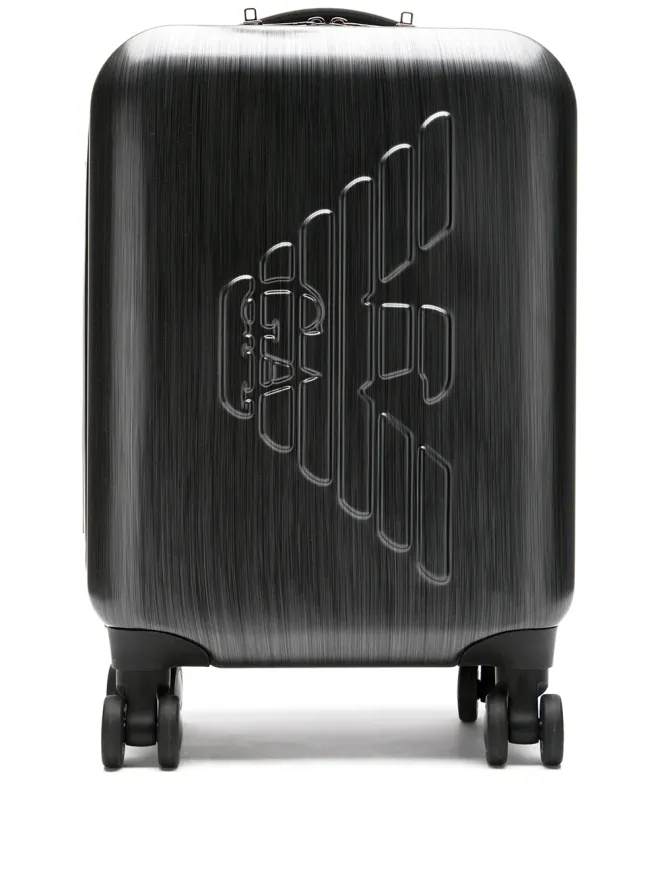 Emporio Armani Emporio Armani エンボスロゴ トローリーバッグ ブラックの商品画像
