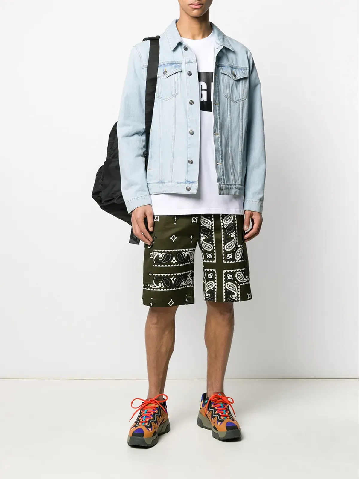 MSGM ロゴプリント ボックスTシャツ - 画像2