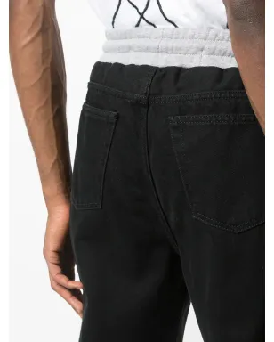 Off-White パッチワークスウェットパンツ ブラック - サムネイル5