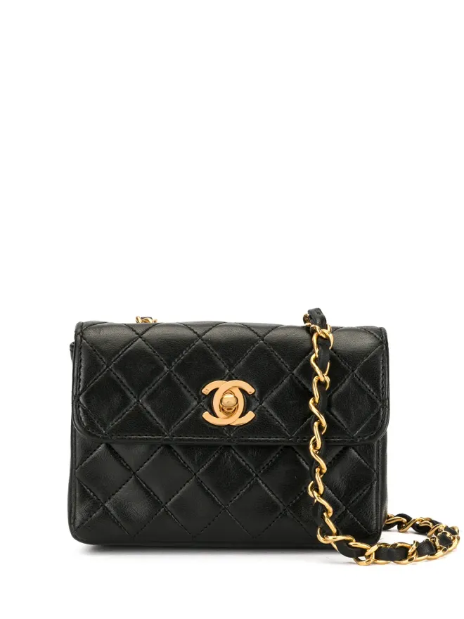 CHANEL Pre-Owned CHANEL Pre-Owned ミニ ダイヤモンドキルト クロスボディバッグの商品画像