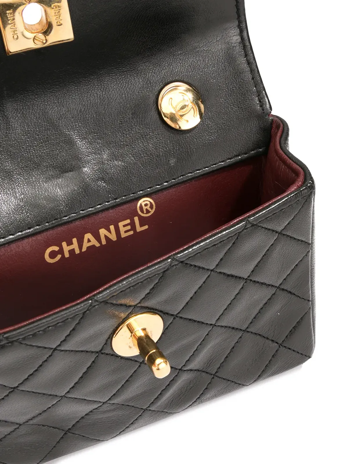 CHANEL Pre-Owned ミニ ダイヤモンドキルト クロスボディバッグ - 画像5