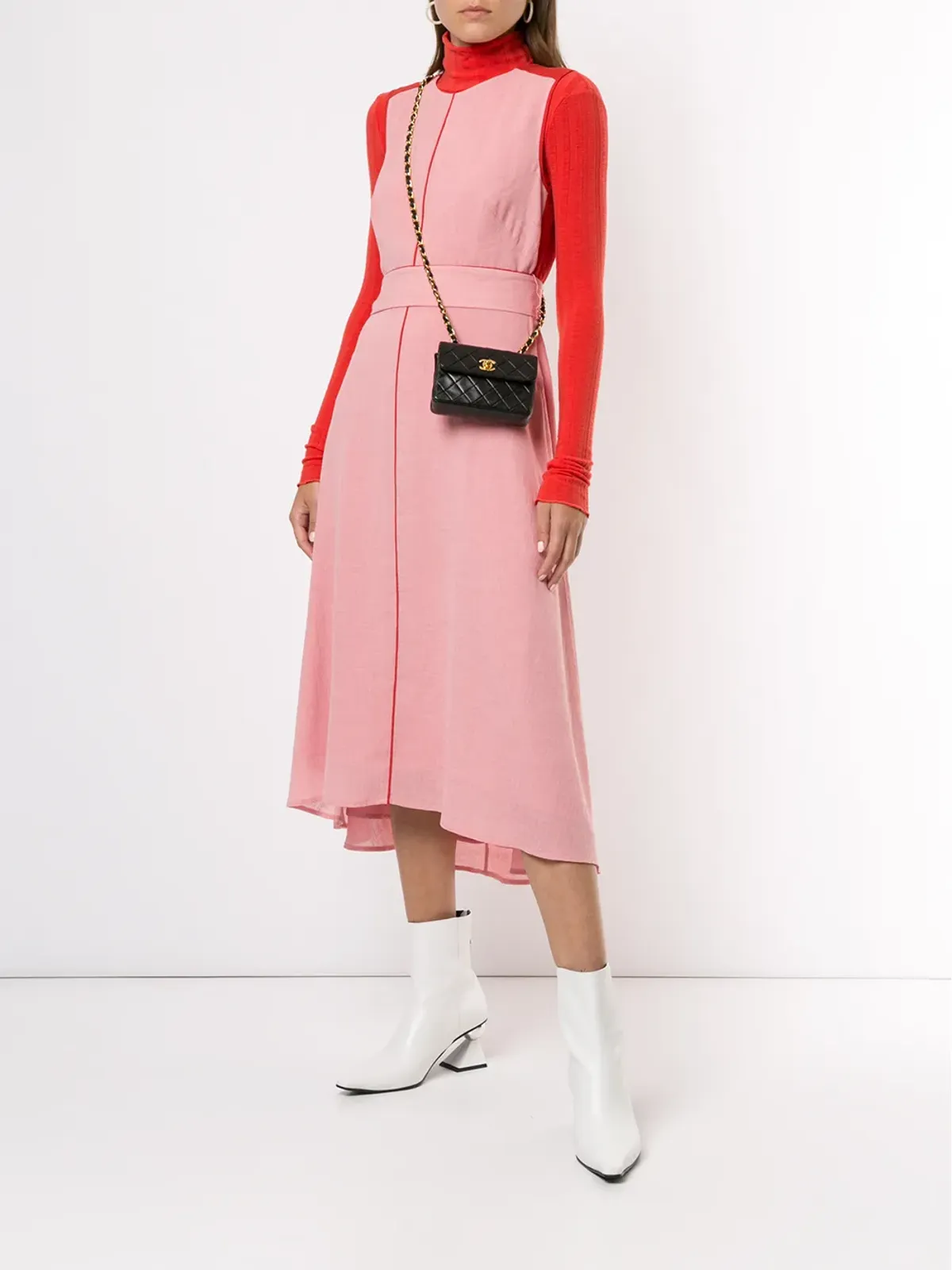 CHANEL Pre-Owned ミニ ダイヤモンドキルト クロスボディバッグ - 画像2
