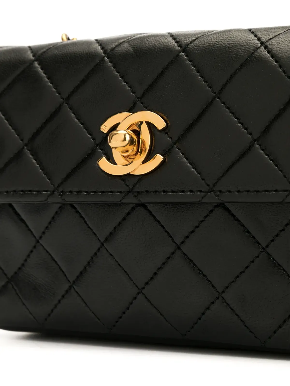 CHANEL Pre-Owned ミニ ダイヤモンドキルト クロスボディバッグ - 画像4