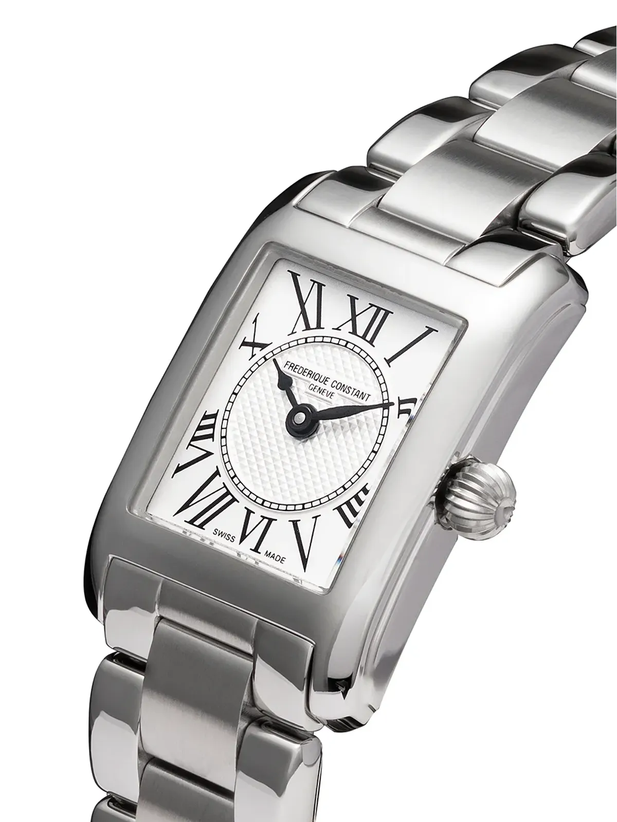 Frederique Constant Classics Carrée Ladies 30mm - White - 画像4