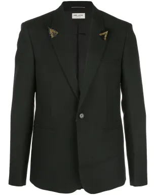 Saint Laurent ビーズ装飾フィットブレザー - サムネイル1