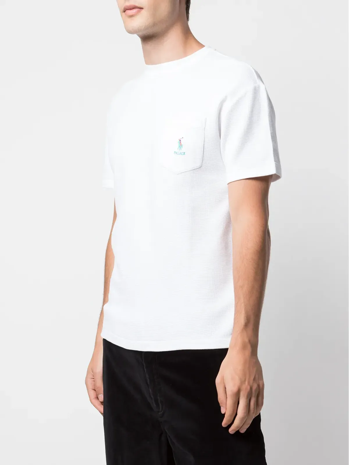 Palace ロゴ刺繍 Tシャツ - White - 画像3