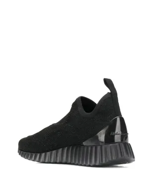 Ferragamo wave-sole sneakers - Black - サムネイル3