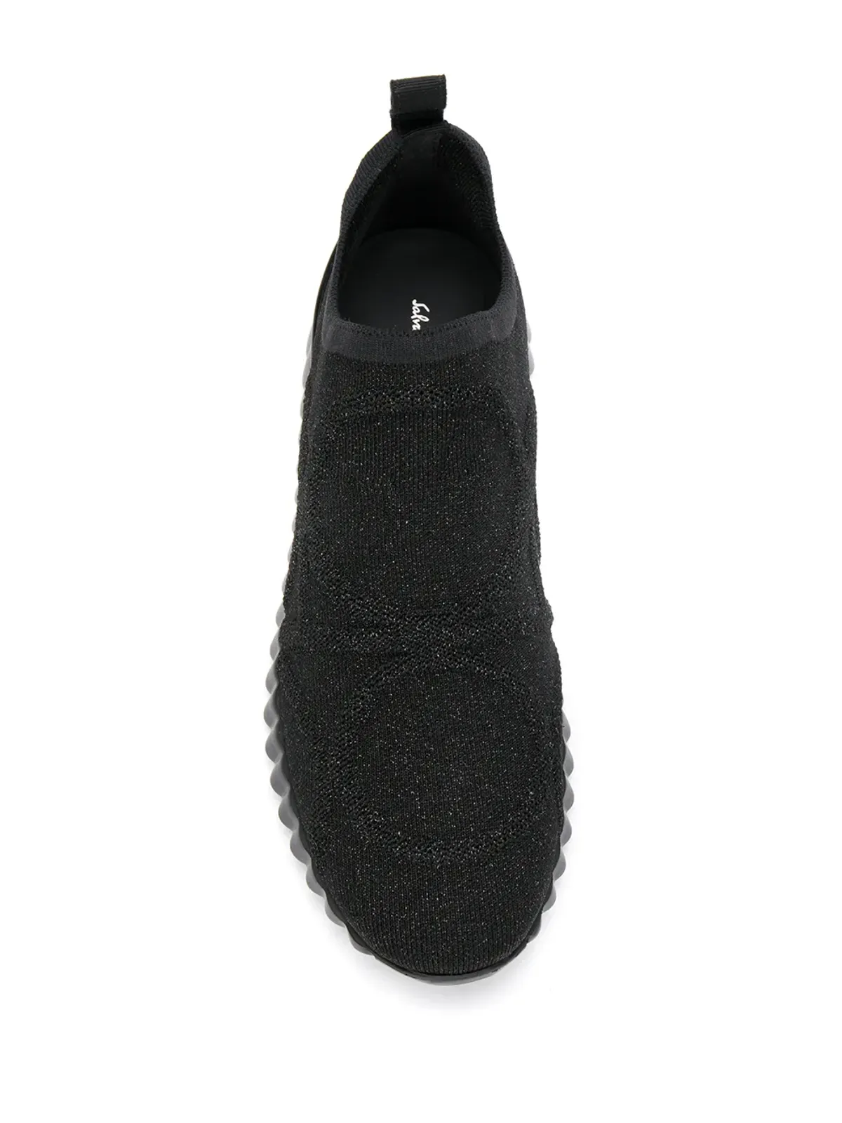 Ferragamo wave-sole sneakers - Black - 画像4