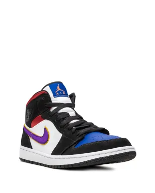 Jordan エアジョーダン 1 ミッド Lakers Top 3 スニーカー - ホワイト - サムネイル2