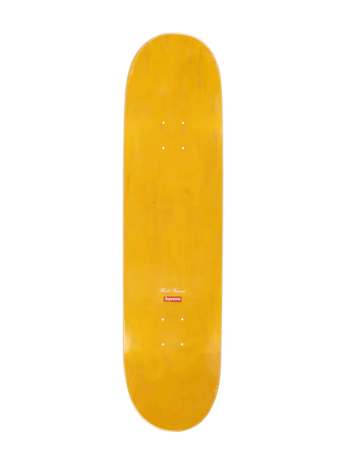 Supreme グラフィックプリント スケートボードデッキ - イエロー - 画像2