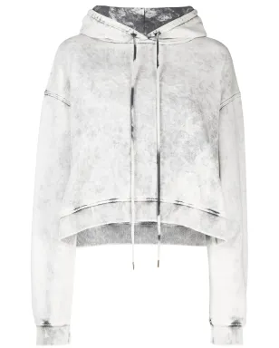 Stella McCartney クロップド アシッドウォッシュ フーディ - サムネイル1