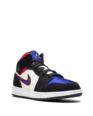 Jordan Kids エアジョーダン 1 ミッド『Laker Top 3』スニーカー - ブラック - サムネイル2