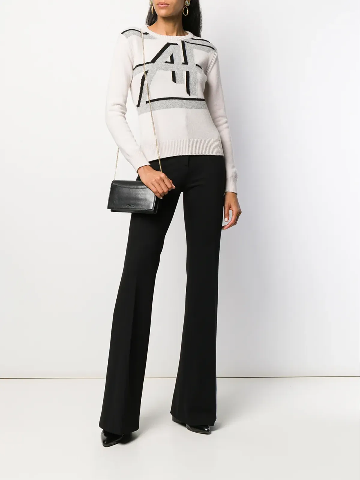 Alberta Ferretti インターシャ編みセーター - 画像2