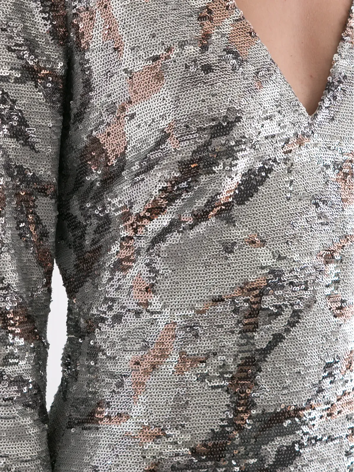 Roberto Cavalli スパンコール付きボディコンドレス - グレー - 画像5