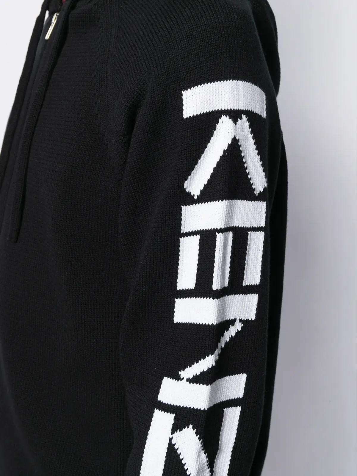 Kenzo インターシャニット ロゴ パーカー - 画像5