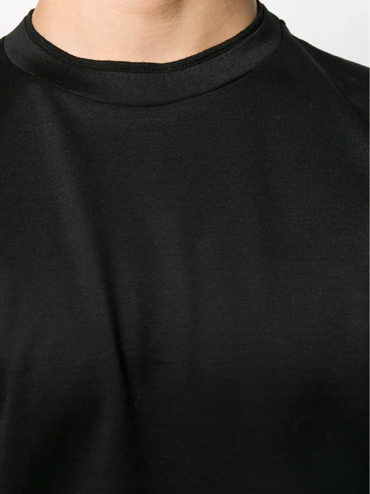 Canali スリムフィットTシャツ（ブラック） - 画像5