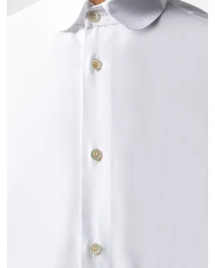 Saint Laurent ピーターパンカラーシャツ - ホワイト - サムネイル5