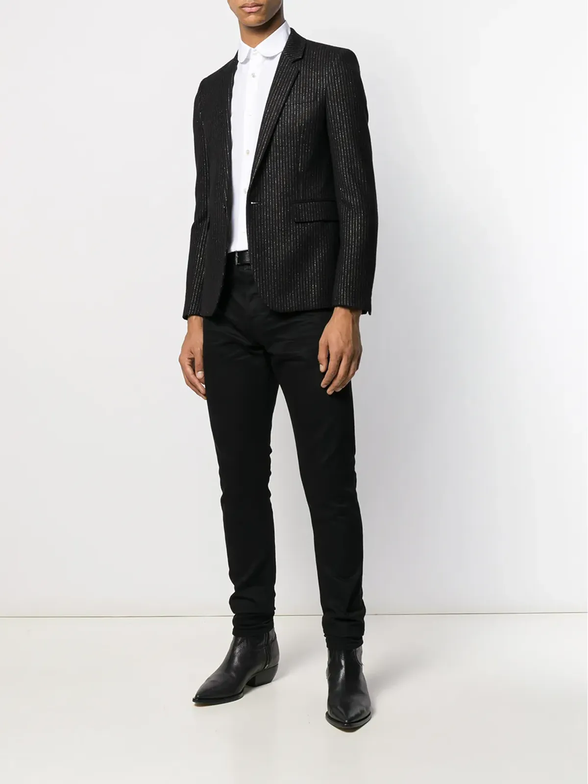 Saint Laurent ピーターパンカラーシャツ - ホワイト - 画像2