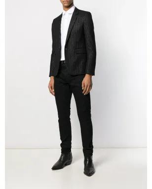 Saint Laurent ピーターパンカラーシャツ - ホワイト - サムネイル2