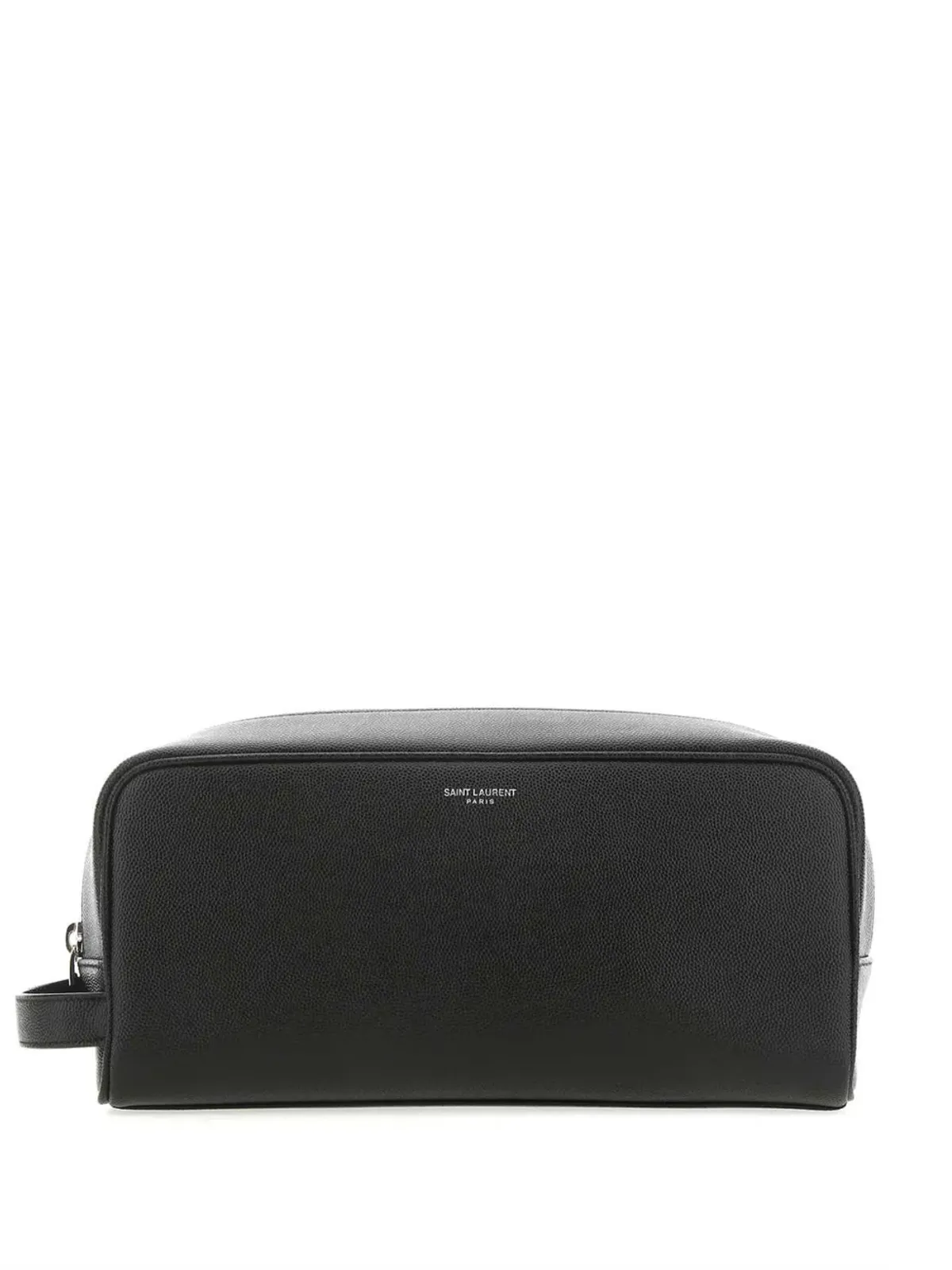 Saint Laurent ロゴスタンプ レザーポーチ - 画像1