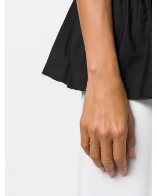 We by WHITEbIRD 18kt yellow gold emerald Solange ring - サムネイル2