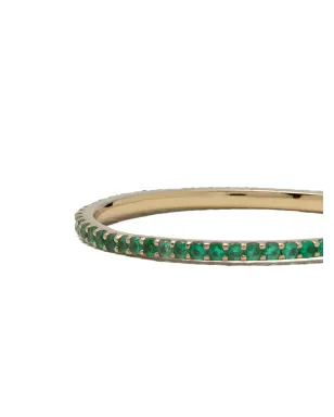 We by WHITEbIRD 18kt yellow gold emerald Solange ring - サムネイル3
