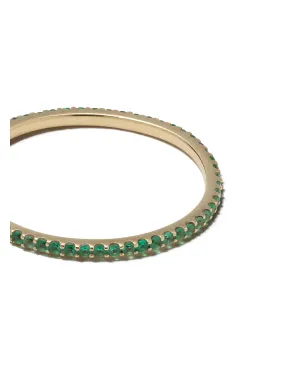 We by WHITEbIRD 18kt yellow gold emerald Solange ring - サムネイル4