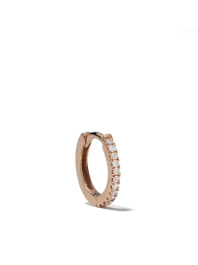 We by WHITEbIRD We by WHITEbIRD 18K ローズゴールド ダイヤモンド Margot フープ ピアスの商品画像
