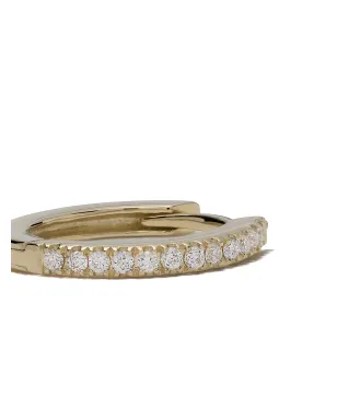 We by WHITEbIRD 18kt yellow gold diamond Margot large hoop single earring - サムネイル4