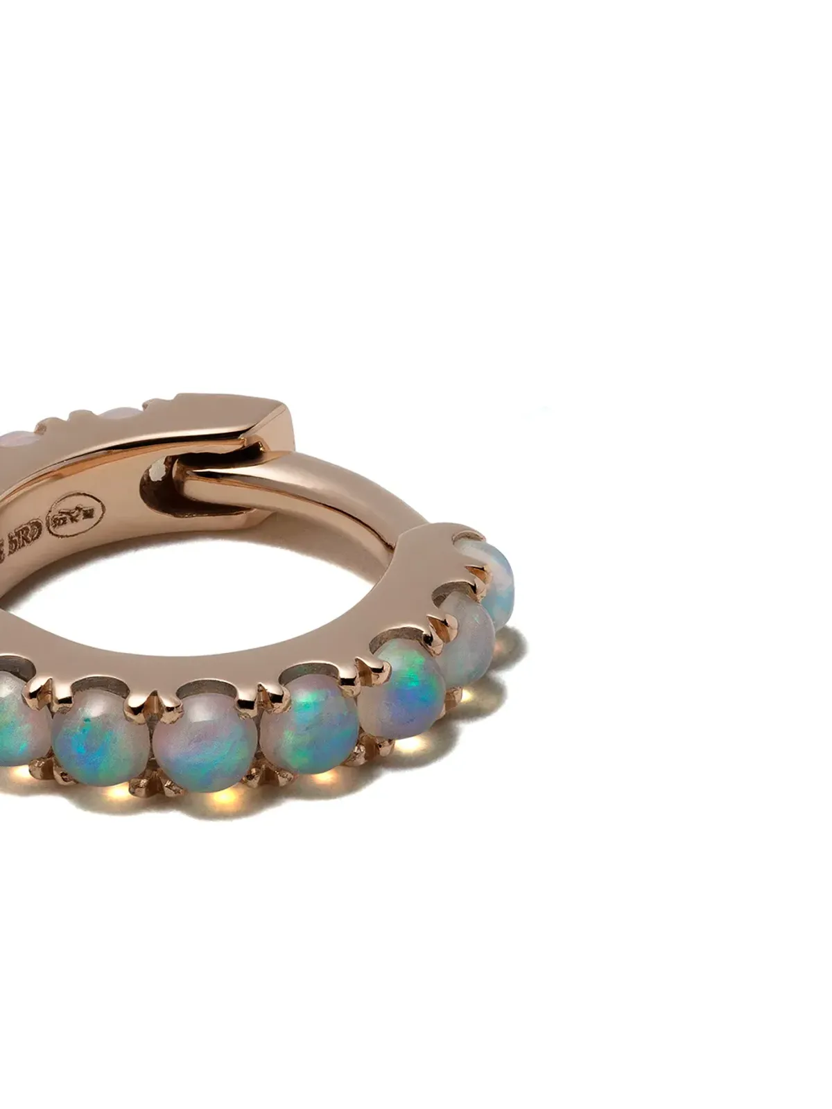 We by WHITEbIRD イスメネ フープピアス（18kt ローズゴールド/オパール） - 画像3