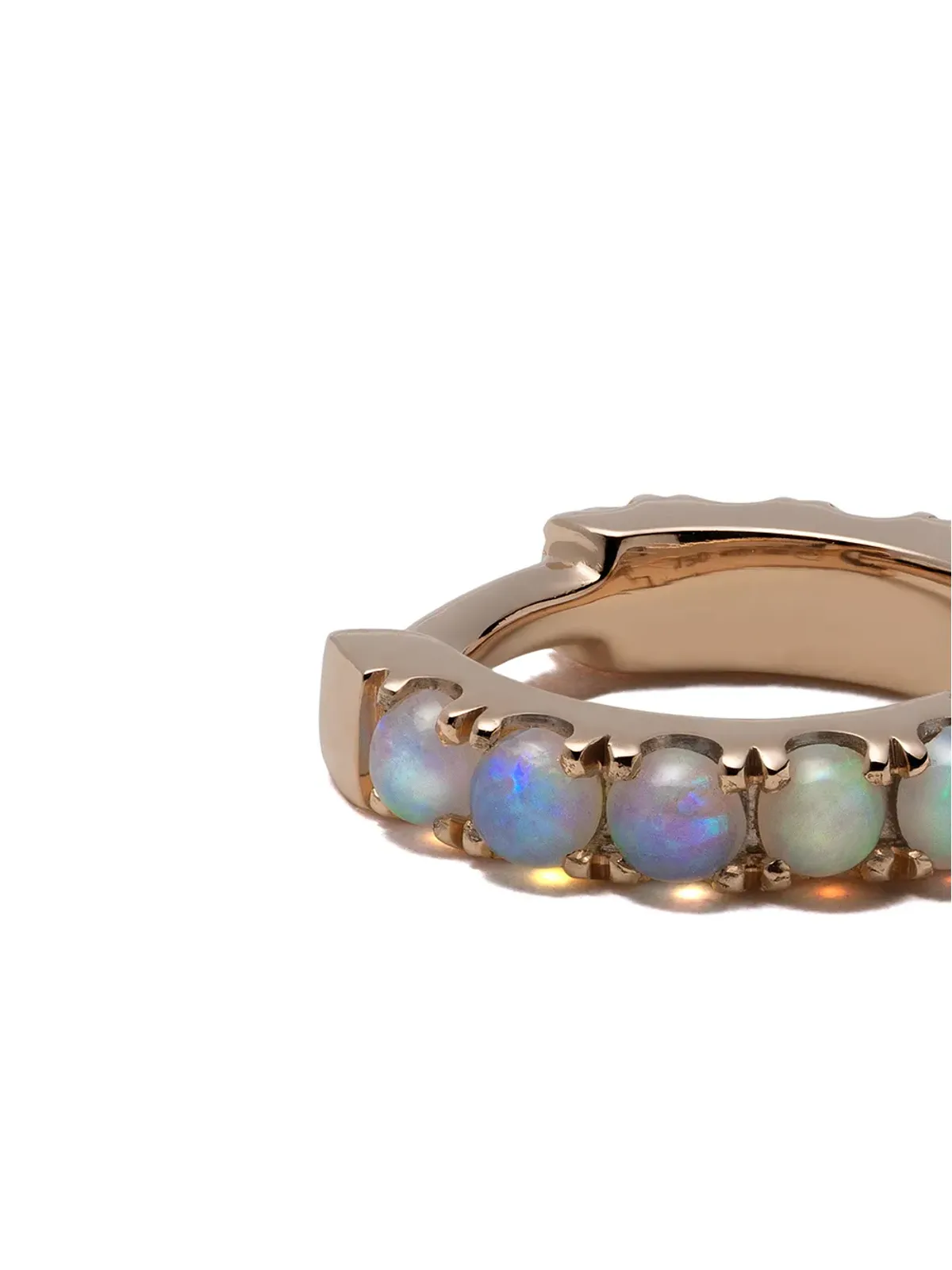 We by WHITEbIRD イスメネ フープピアス（18kt ローズゴールド/オパール） - 画像4