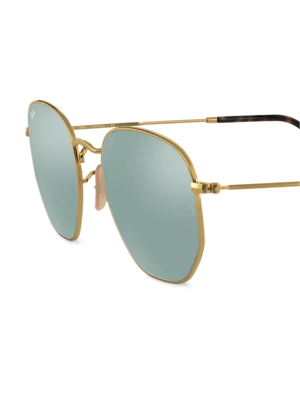 Ray-Ban 六角形サングラス - ゴールド - 画像3