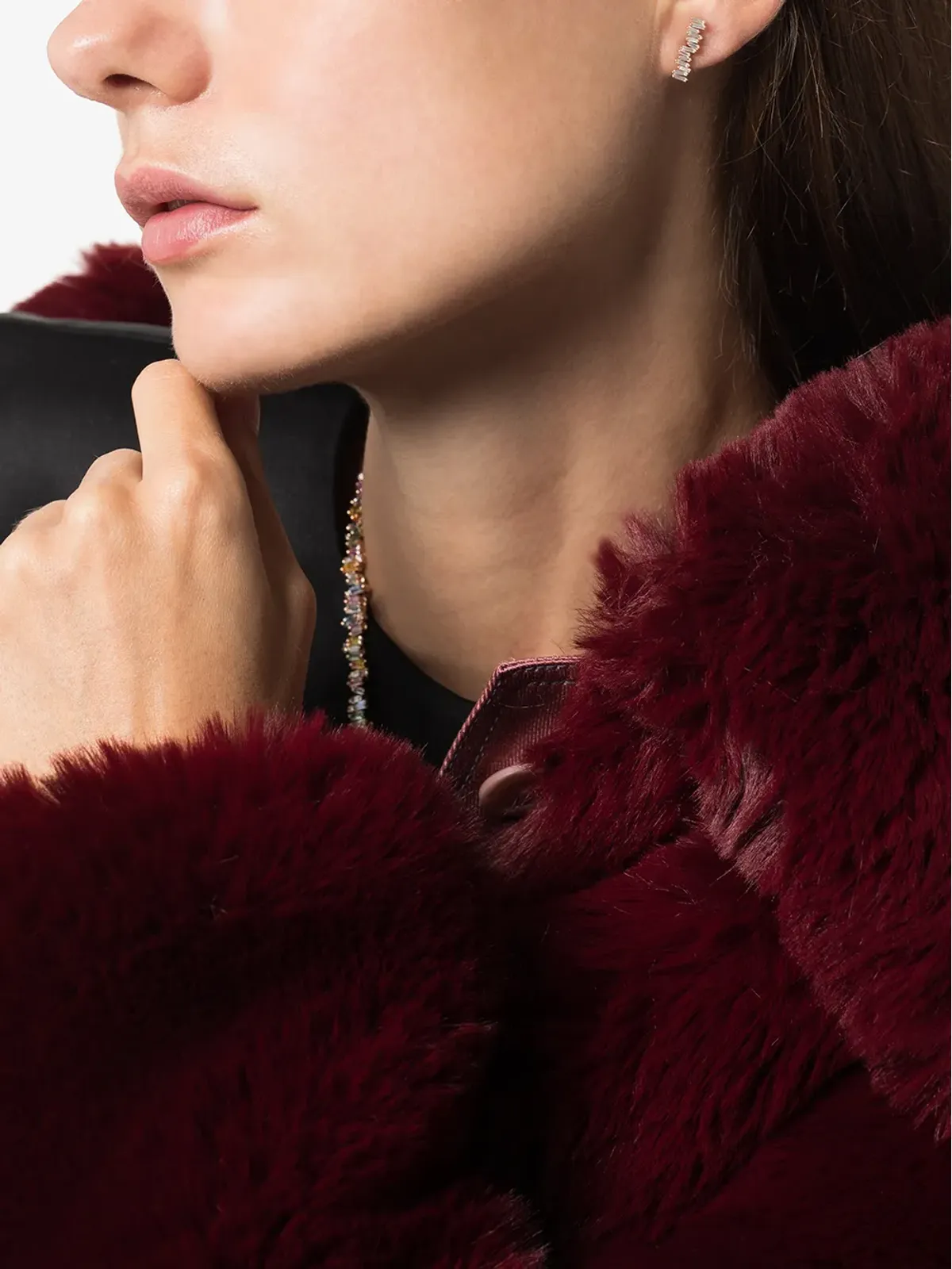 Suzanne Kalan ファイヤーワークス ダイヤモンド イヤリング（18K ローズゴールド） - 画像2