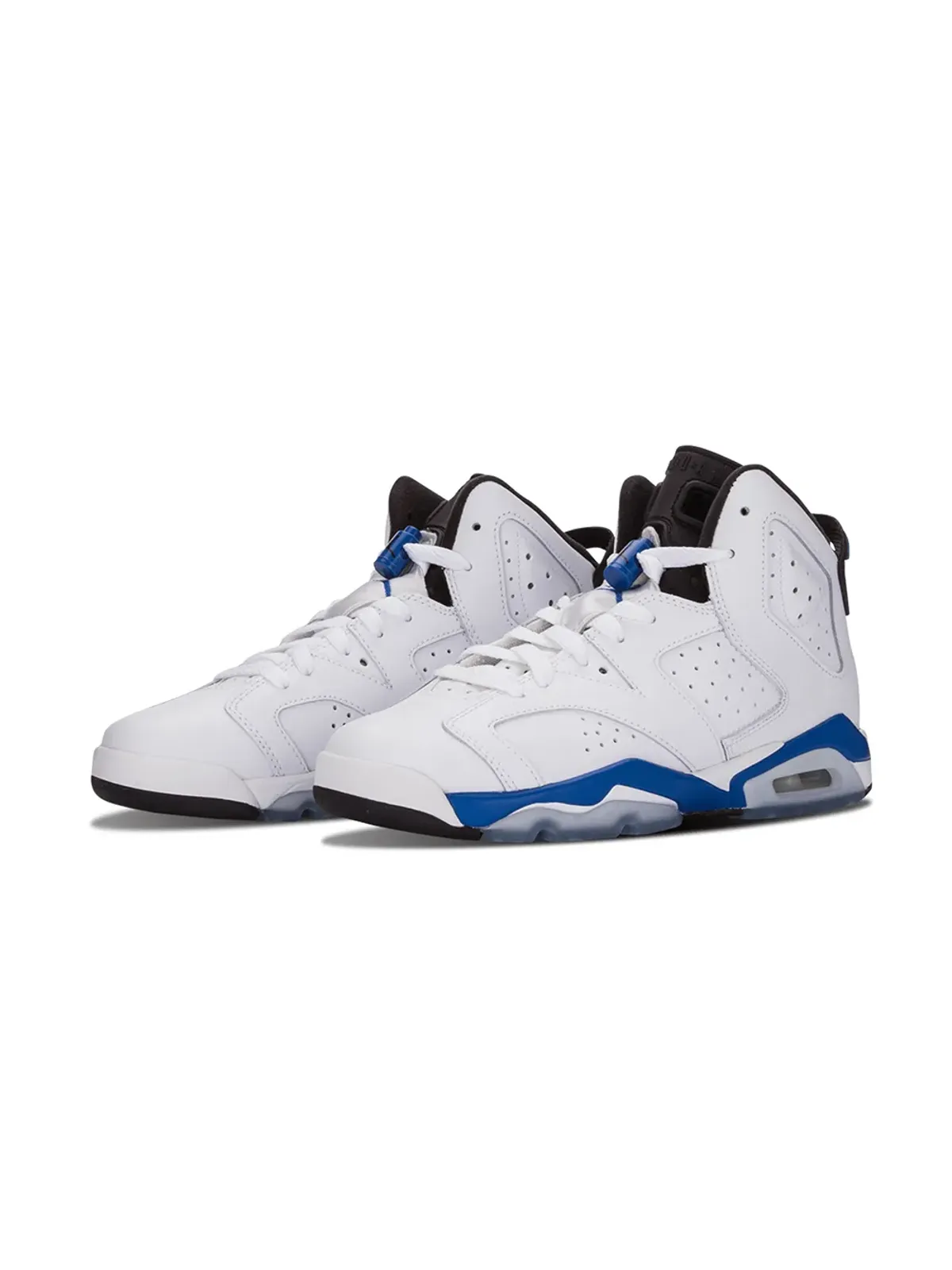 Jordan Kids エアジョーダン6 レトロBG スポーツブルー/ホワイト スニーカー - 画像2