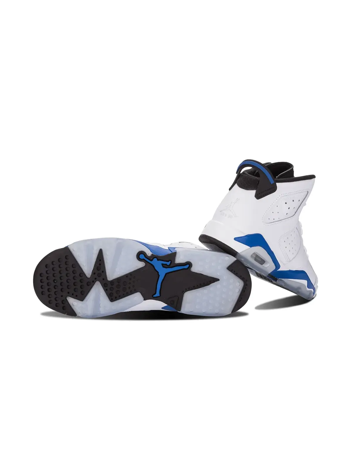 Jordan Kids エアジョーダン6 レトロBG スポーツブルー/ホワイト スニーカー - 画像3