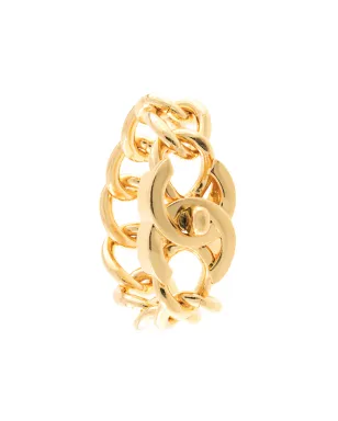 CHANEL Pre-Owned 1996 CCターンロックモチーフチェーンブレスレット - Gold - サムネイル1