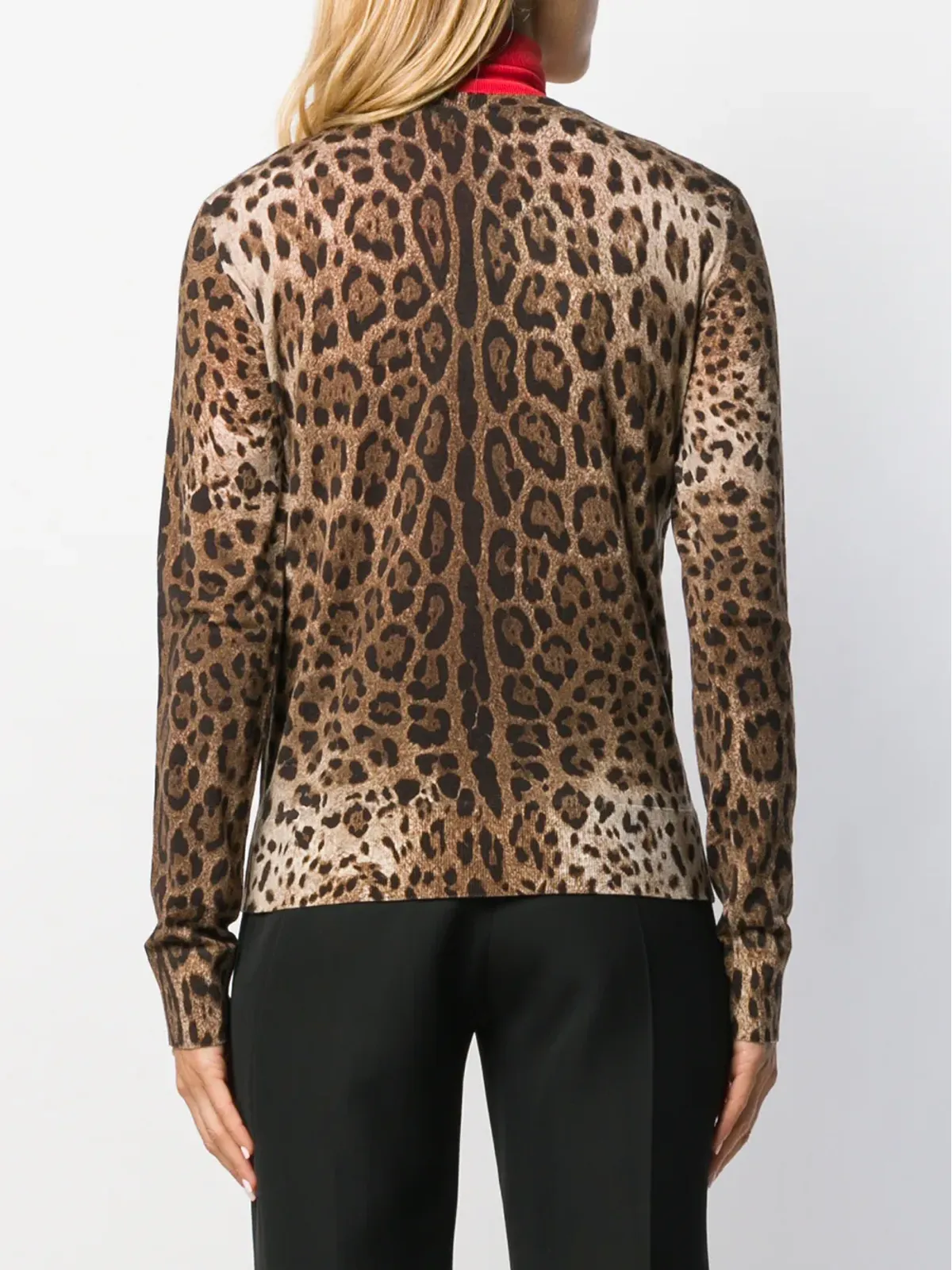 Dolce & Gabbana レオパード柄のヴァージンウールカーディガン - 画像4