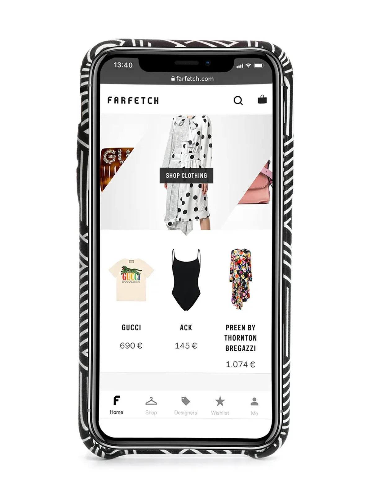 Off-White グラフィックロゴプリント iPhone X ケース ブラック - 画像2