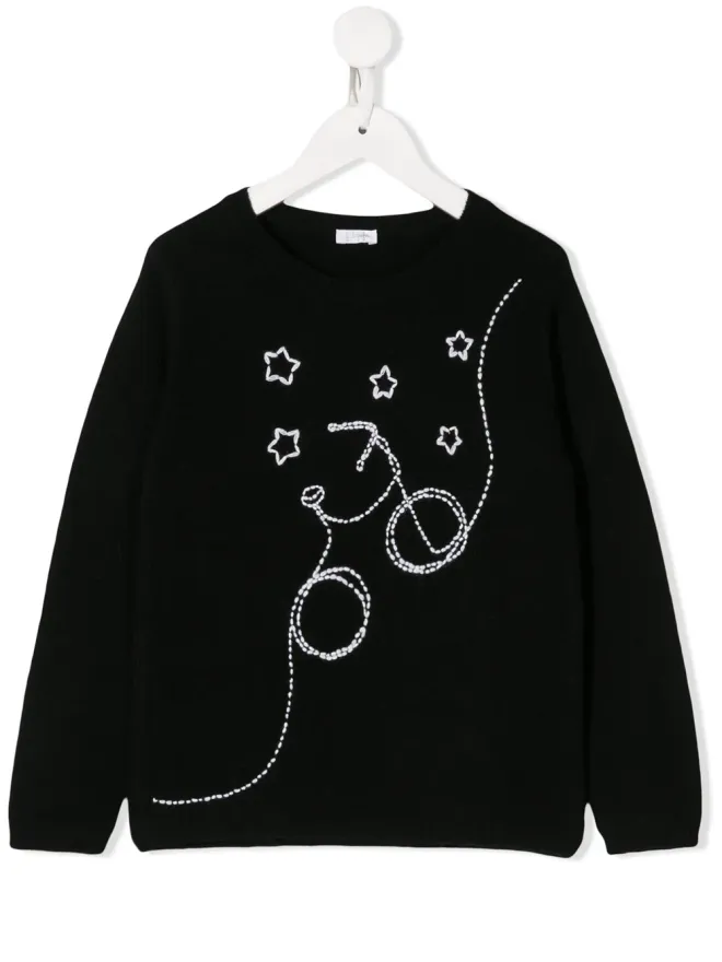 Il Gufo Il Gufo 刺繍ディテールセーターの商品画像