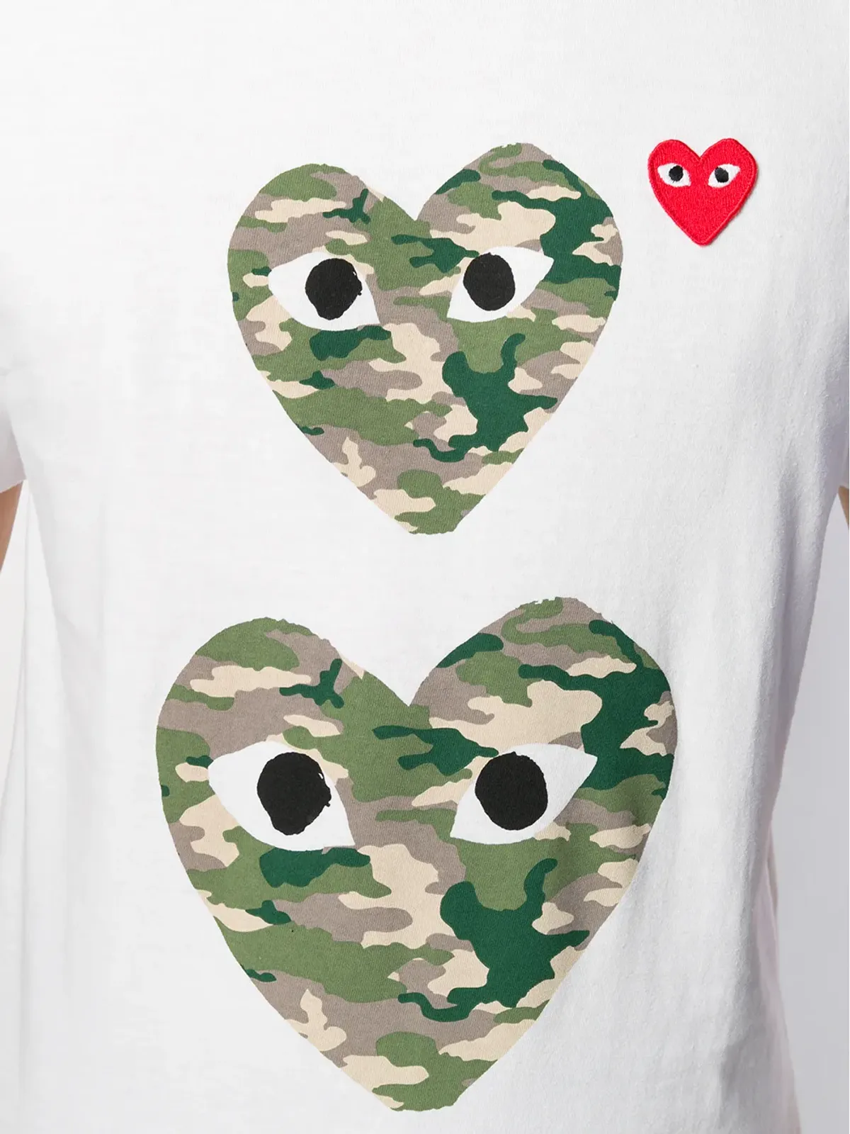 Comme Des Garçons Play カモフラージュハート Tシャツ - 画像5