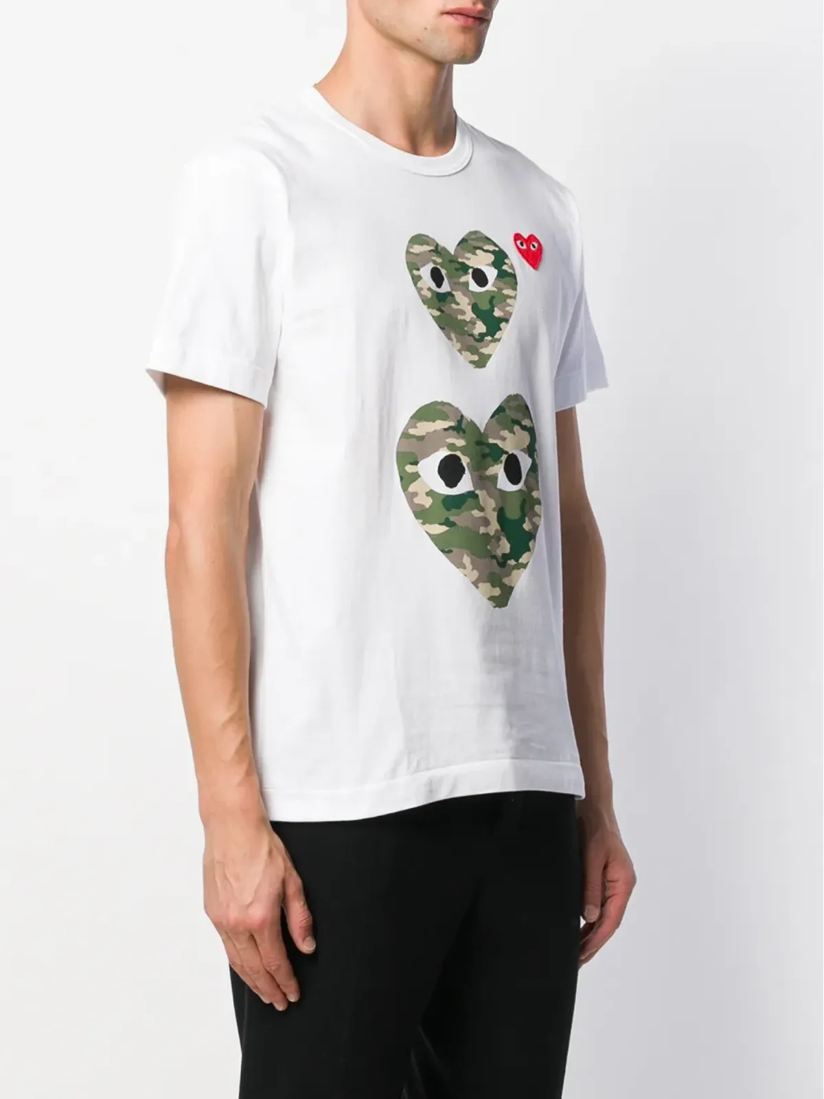 Comme Des Garçons Play カモフラージュハート Tシャツ - 画像3